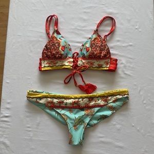 Agua Bendita beaded bikini